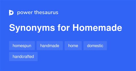 synonyms homemade